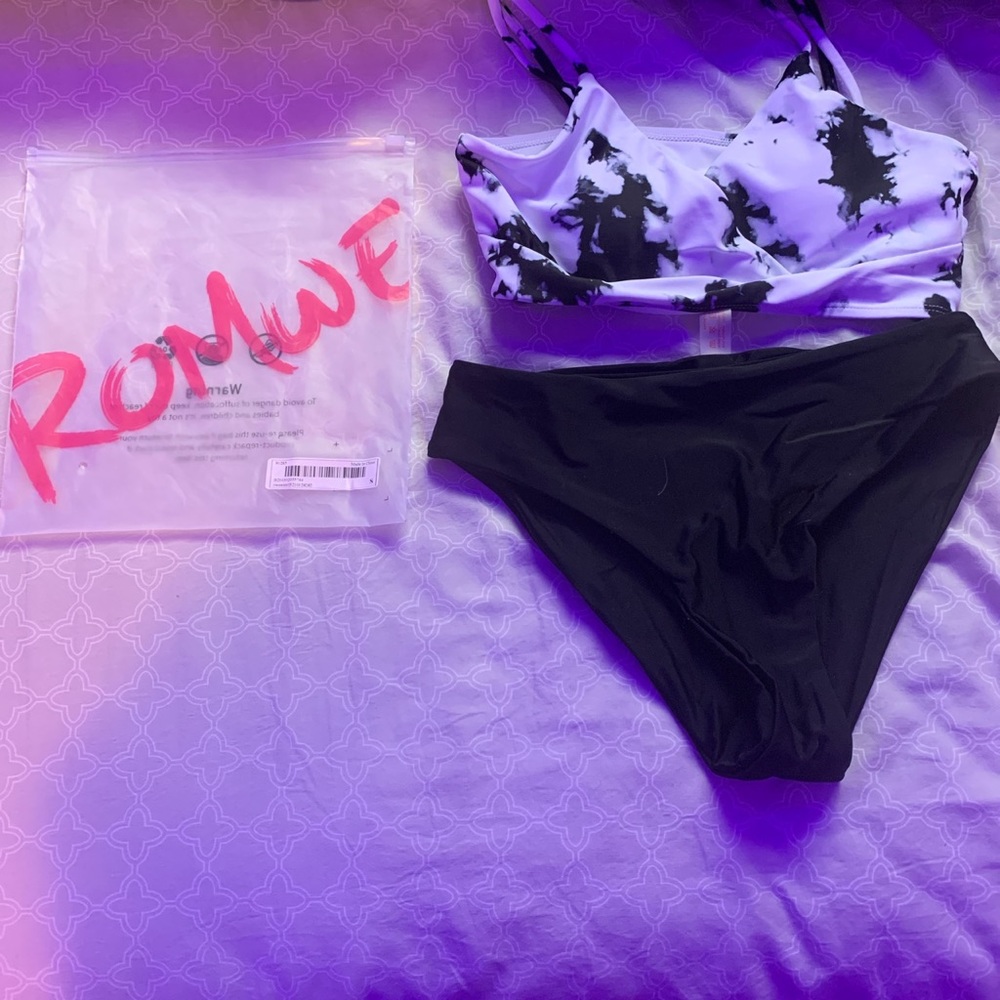 ROMWE Tie Dye Bikini